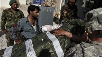 Afghan police officer fob howz e madad zhari20aug2010