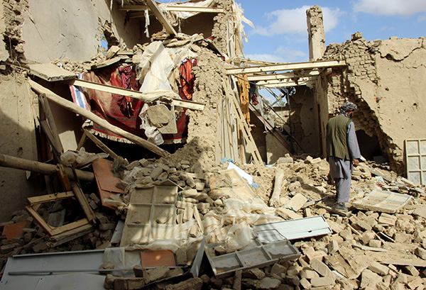 Afghan killed by nato