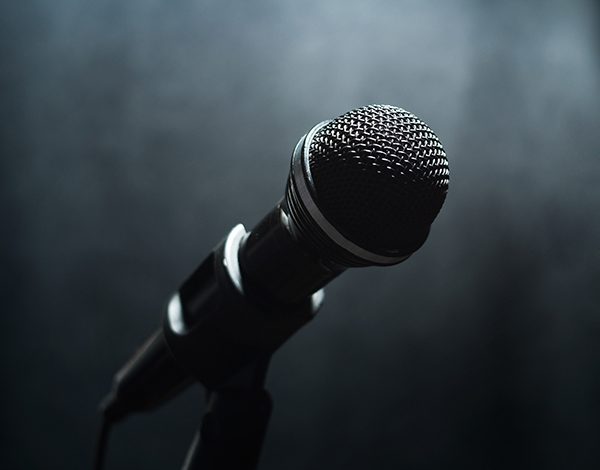 Shutterstock microphone interview