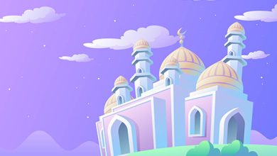 Eid mubarak greeting card