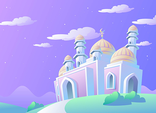 Eid mubarak greeting card