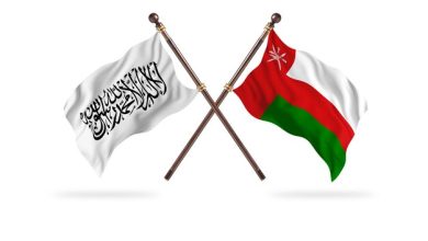 Islamic Emirate Afghanistan Versus Oman Two Flags Background 2239 2997