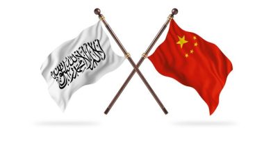 Islamic emirate afghanistan versus china two flags background 2239 2902
